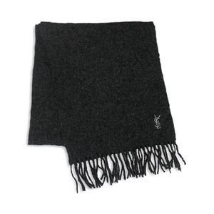 Auth Saint Laurent Black Scarf
